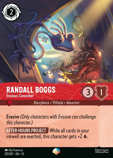 Randall Boggs — Envious Coworker Disney Lorcana card