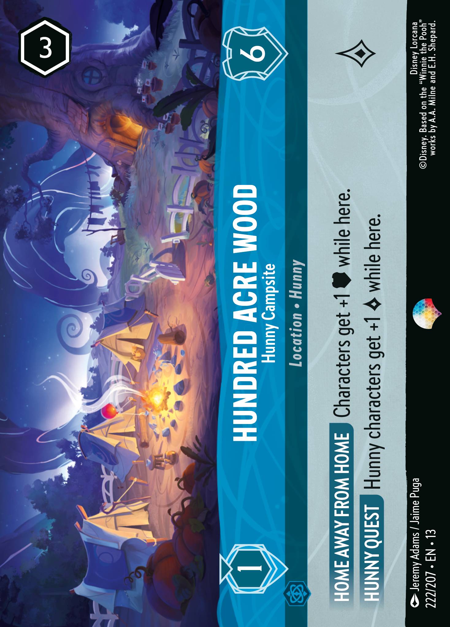 Hundred Acre Wood — Hunny Campsite Disney Lorcana card