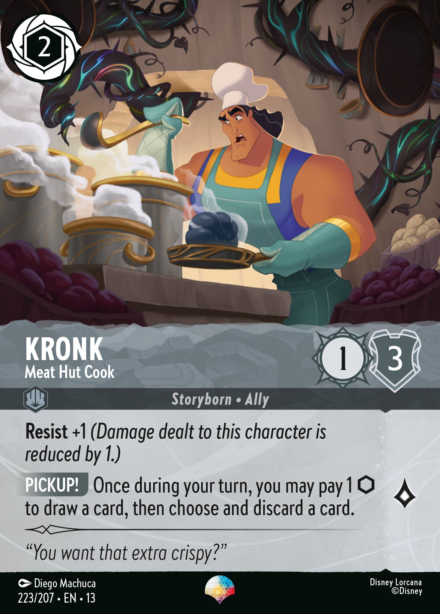 Kronk — Meat Hut Cook Disney Lorcana card