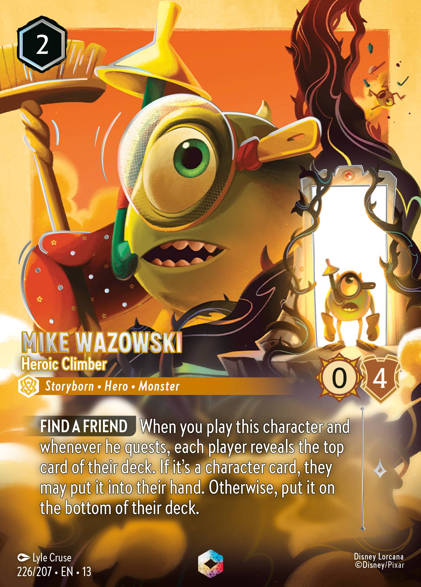 Mike Wazowski — Heroic Climber Disney Lorcana card