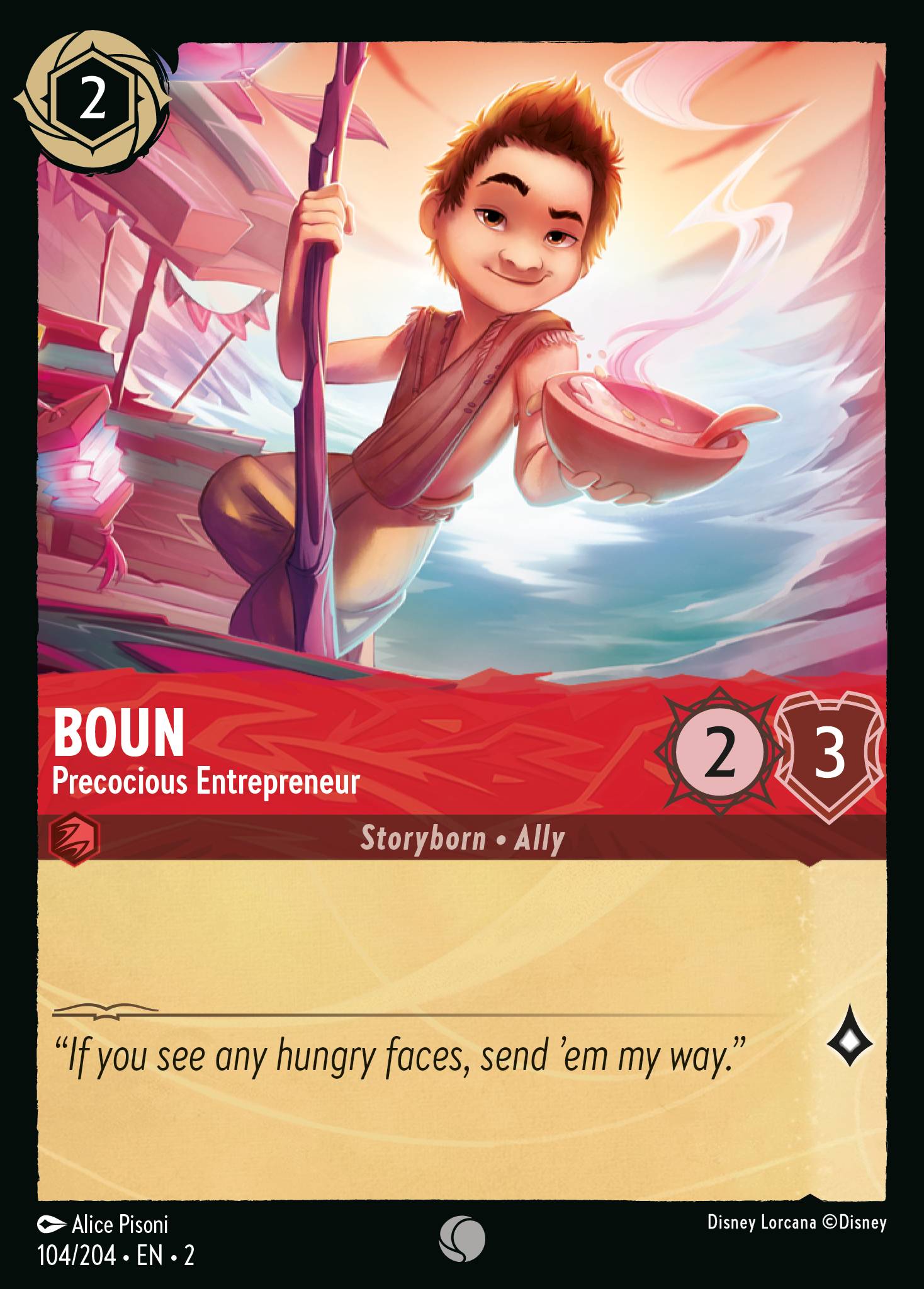 Boun — Precocious Entrepreneur Disney Lorcana card