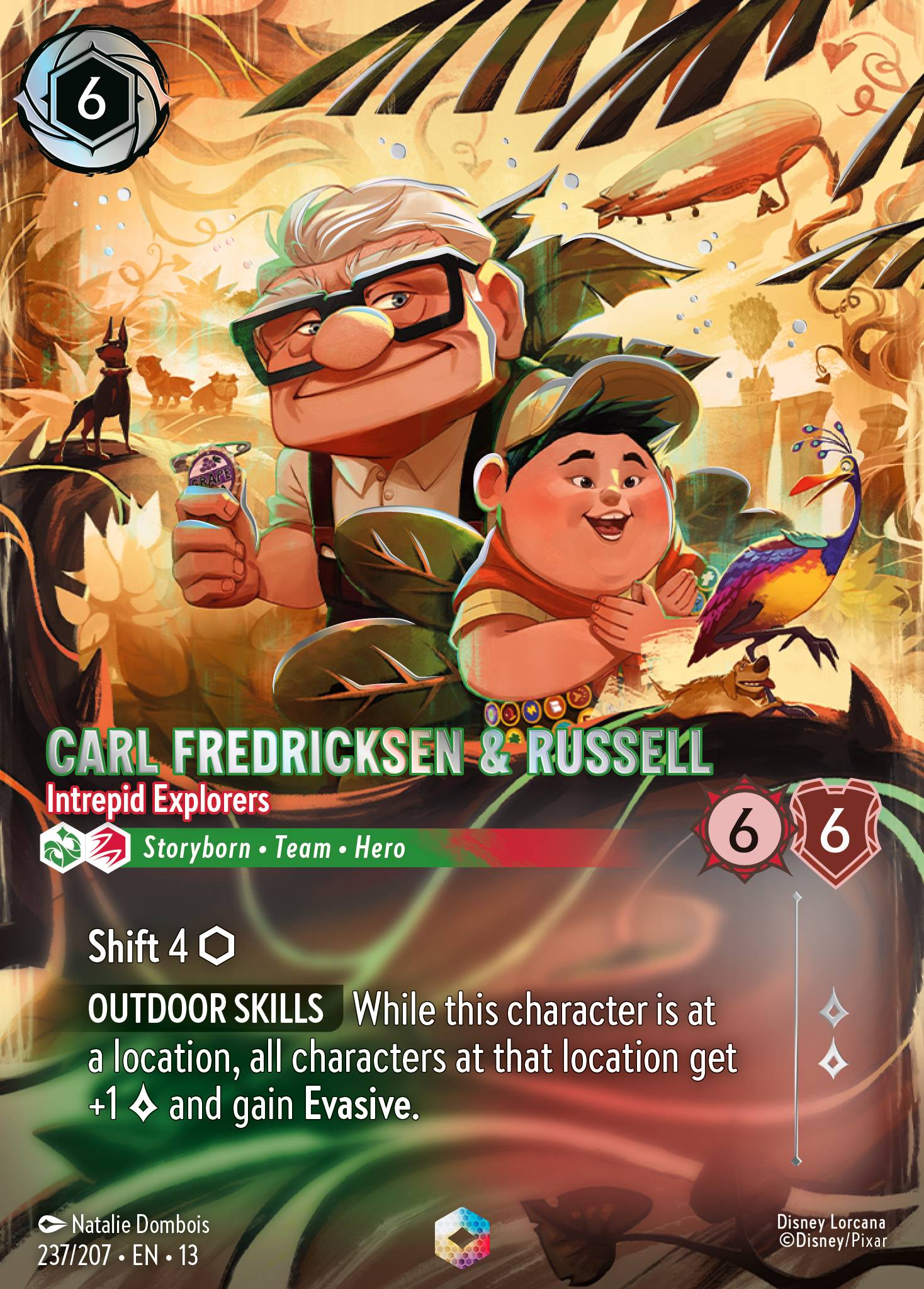Carl Fredricksen & Russell — Intrepid Explorers Disney Lorcana card