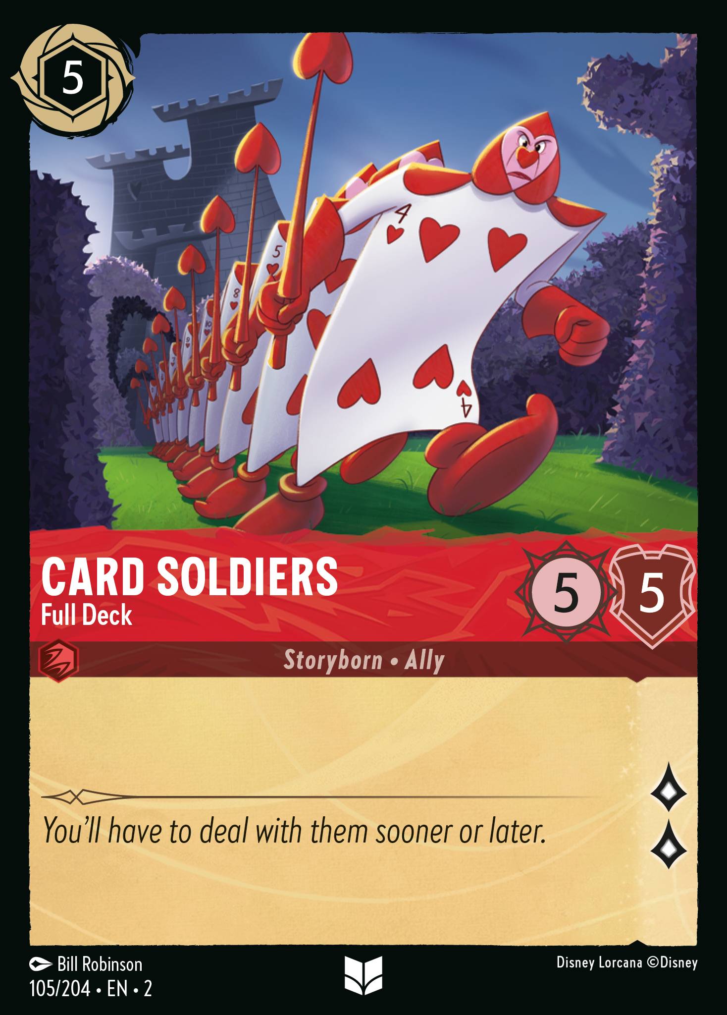 Card Soldiers — Full Deck Disney Lorcana card