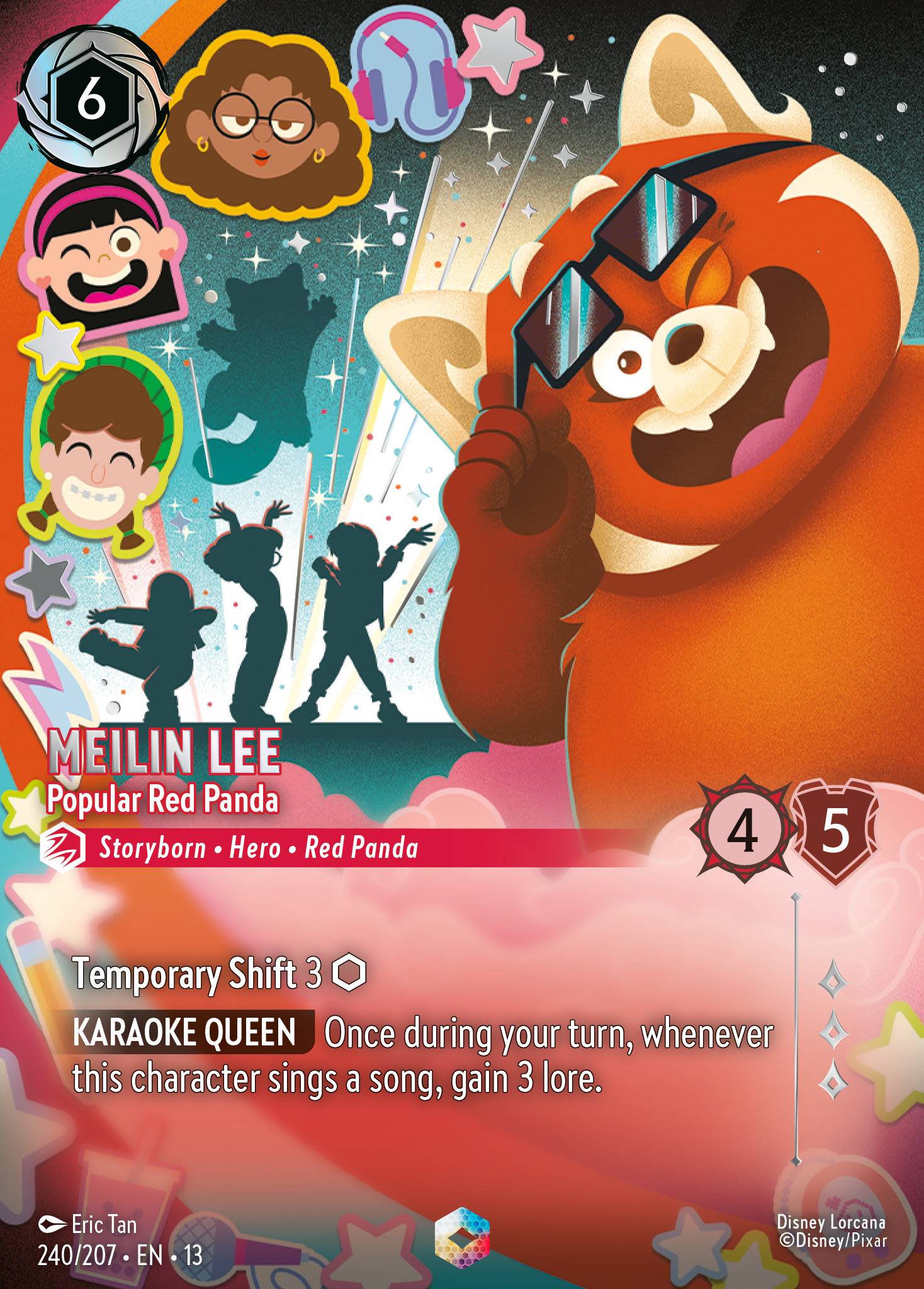 Meilin Lee — Popular Red Panda Disney Lorcana card