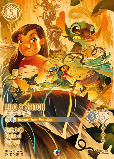 Lilo & Stitch — Fun-Loving Friends Disney Lorcana card