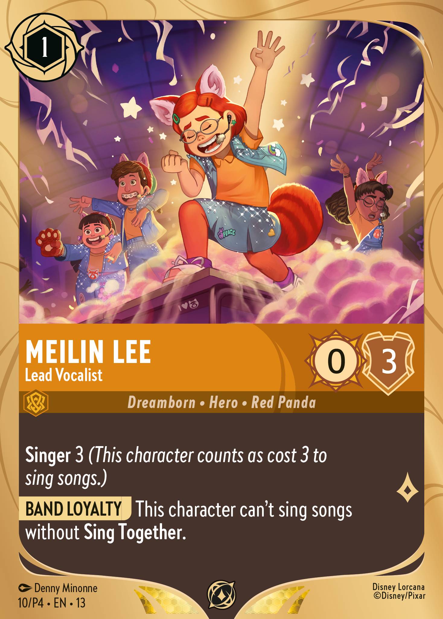 Meilin Lee — Lead Vocalist Disney Lorcana card