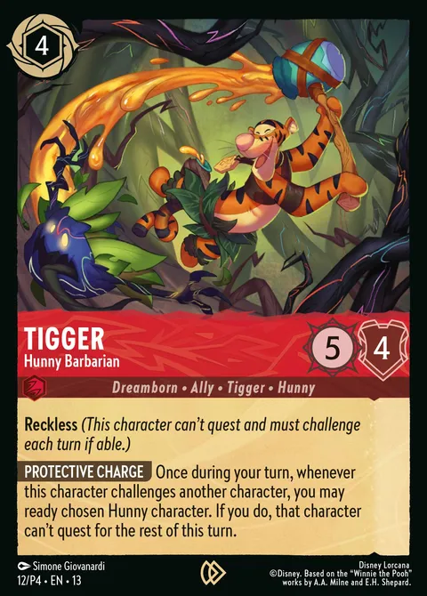 Tigger — Hunny Barbarian Disney Lorcana card