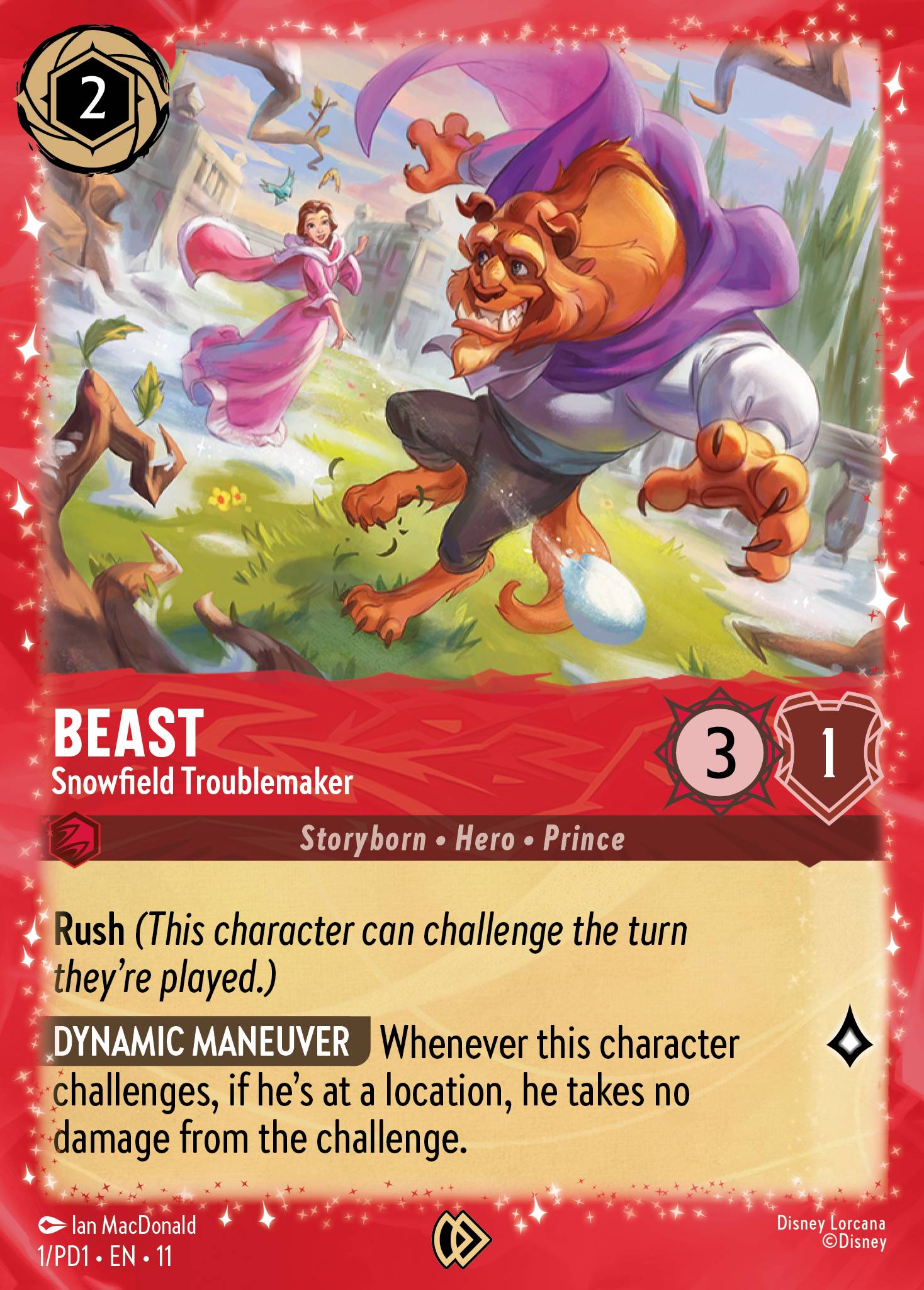 Beast — Snowfield Troublemaker Disney Lorcana card
