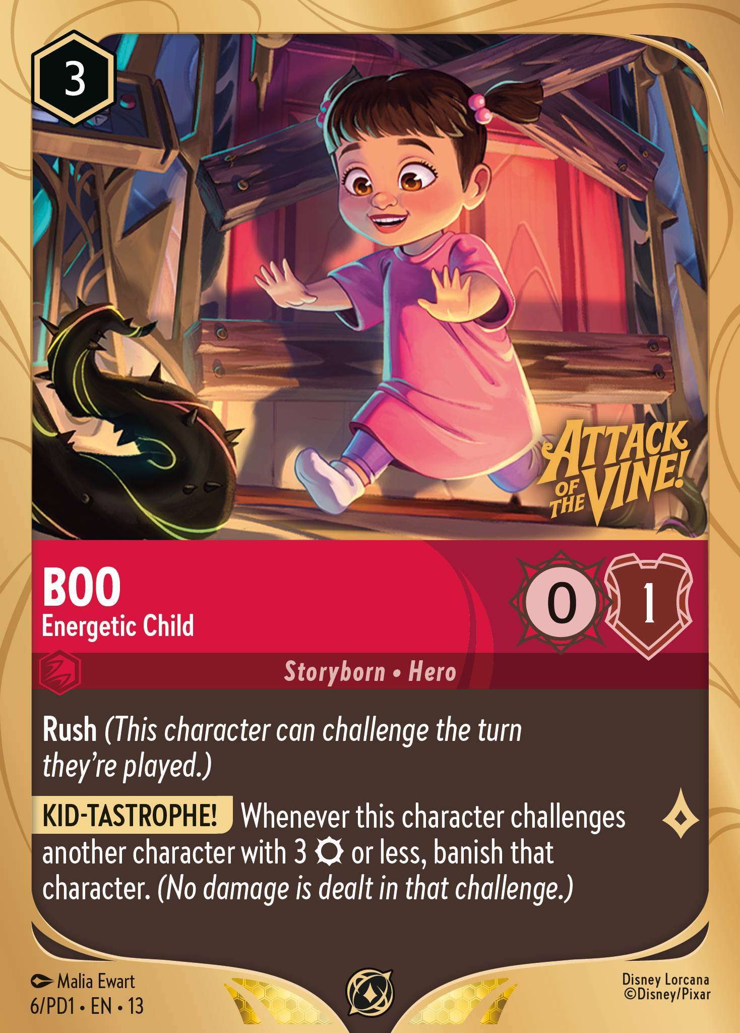 Boo — Energetic Child Disney Lorcana card