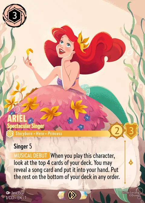 Ariel — Spectacular Singer Disney Lorcana card