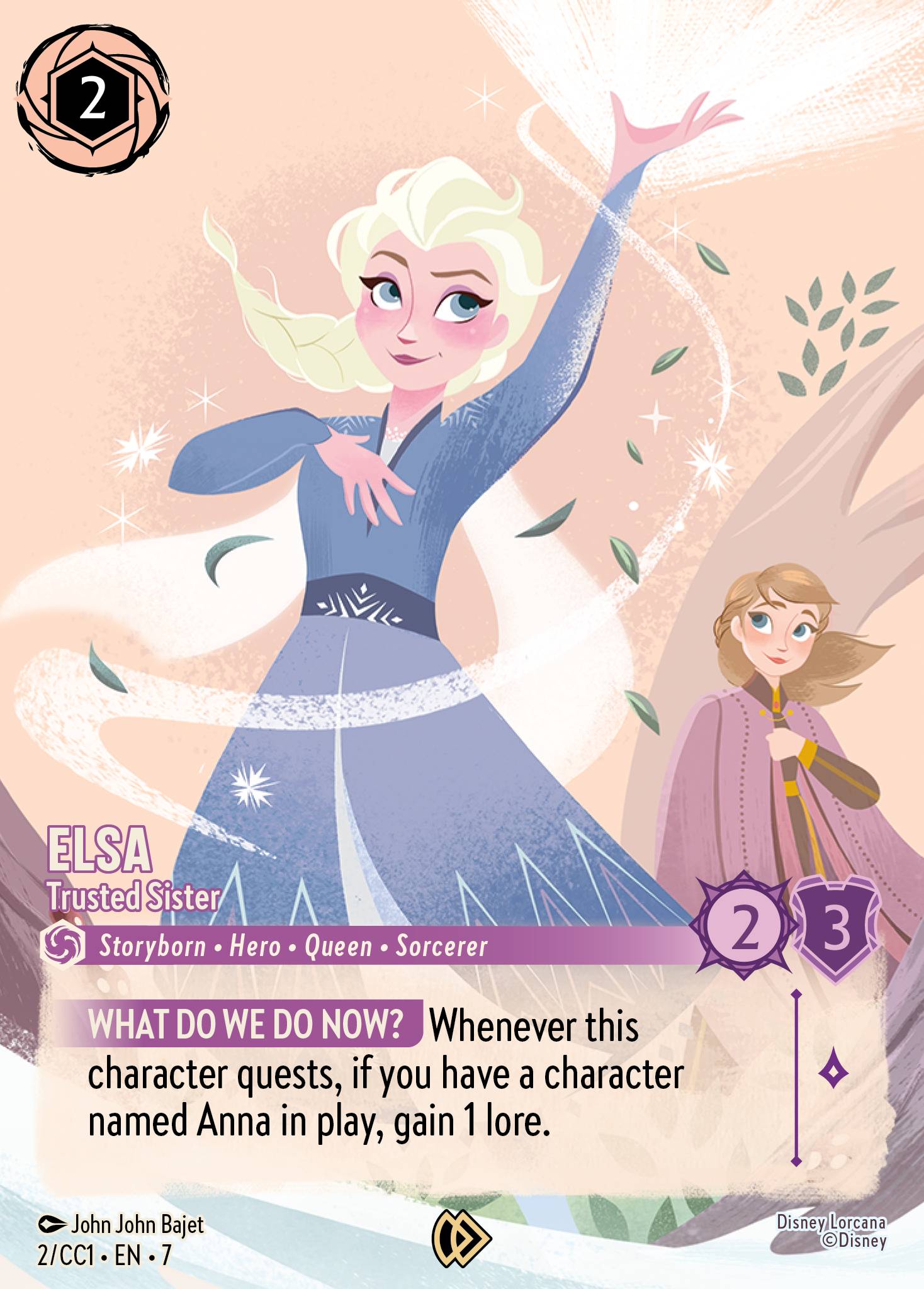 Elsa — Trusted Sister Disney Lorcana card