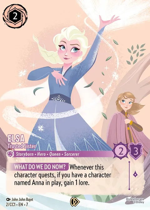 Elsa — Trusted Sister Disney Lorcana card
