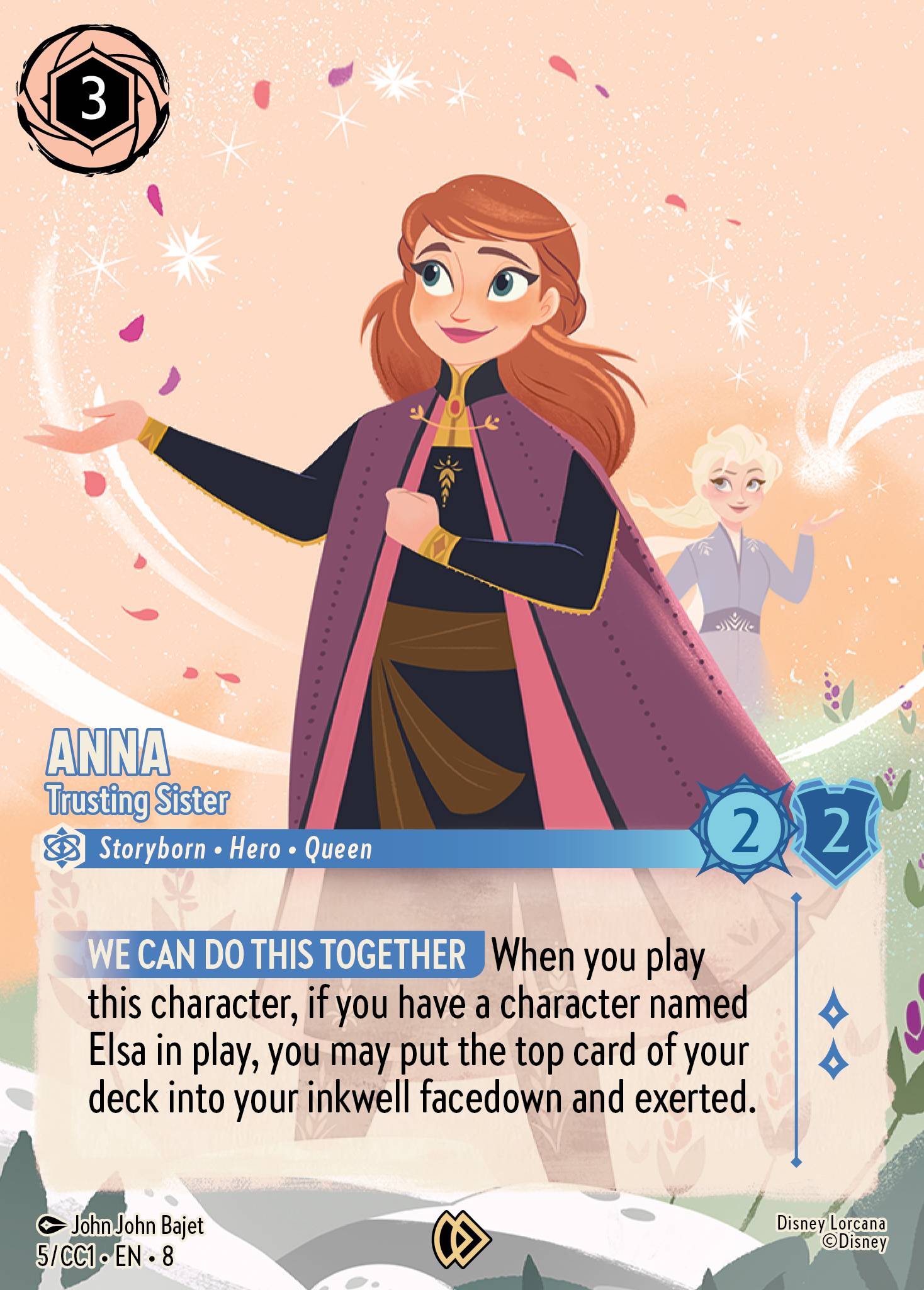 Anna — Trusting Sister Disney Lorcana card