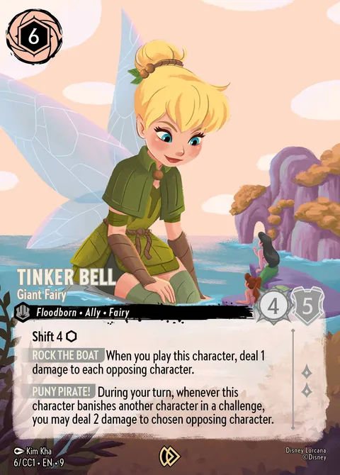 Tinker Bell — Giant Fairy Disney Lorcana card