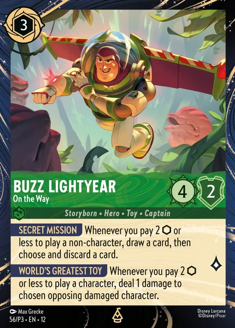 Buzz Lightyear — On the Way Disney Lorcana card
