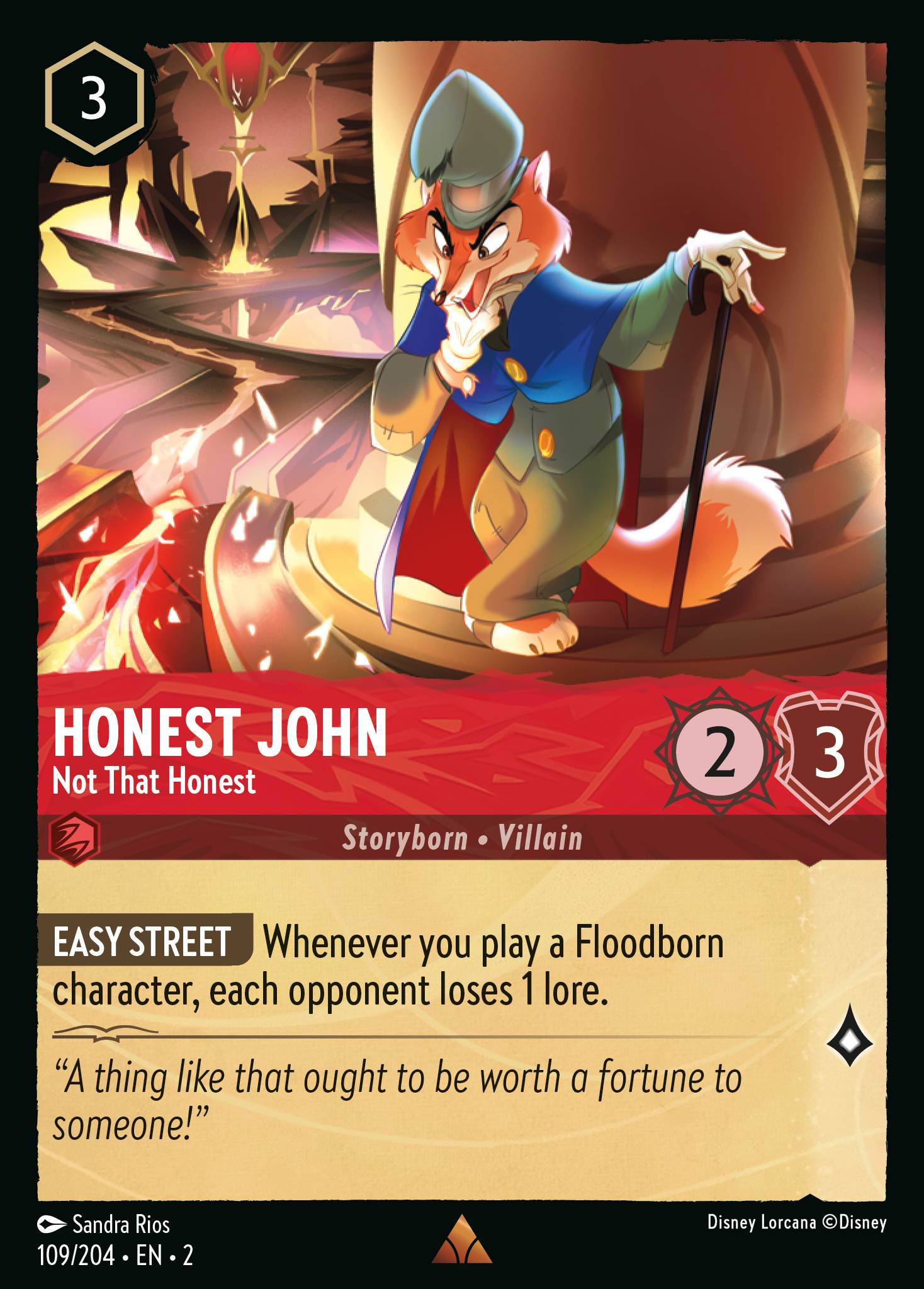 Honest John — Not That Honest Disney Lorcana card