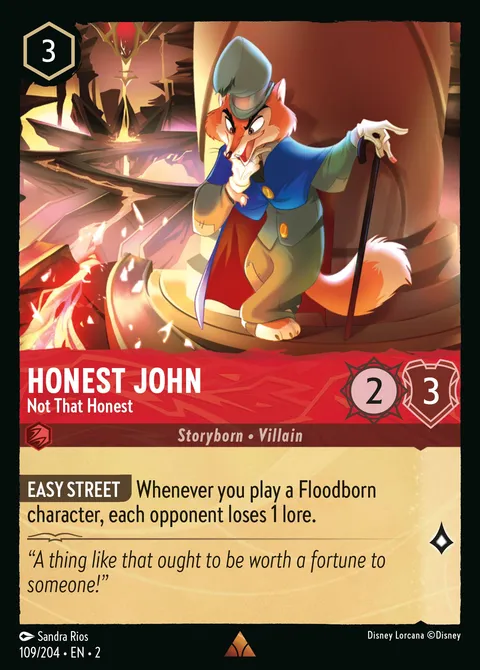 Honest John — Not That Honest Disney Lorcana card