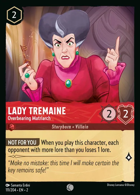 Lady Tremaine — Overbearing Matriarch Disney Lorcana card