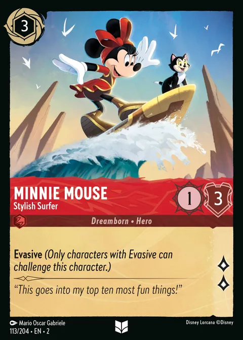 Minnie Mouse — Stylish Surfer Disney Lorcana card