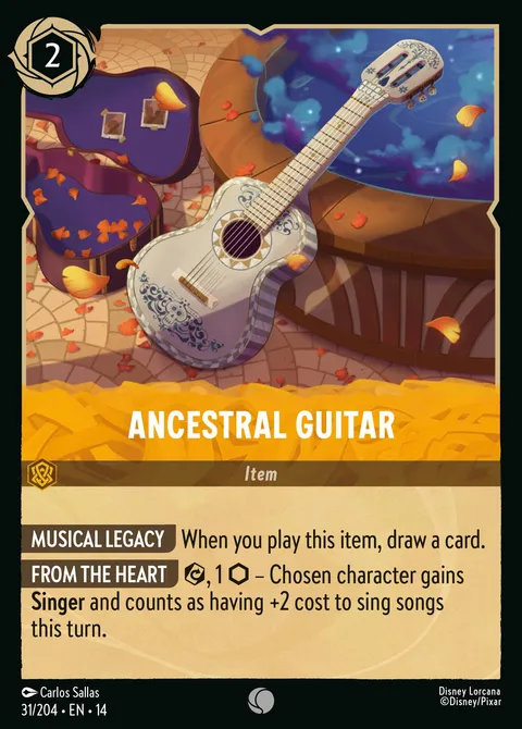 Ancestral Guitar Disney Lorcana card