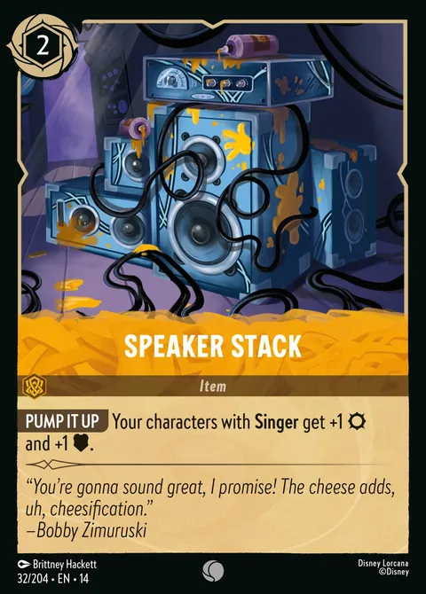 Speaker Stack Disney Lorcana card