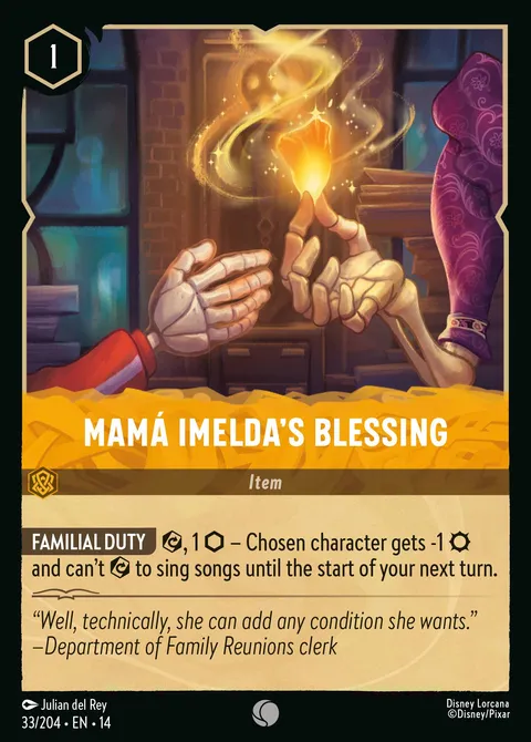 Mamá Imelda's Blessing Disney Lorcana card