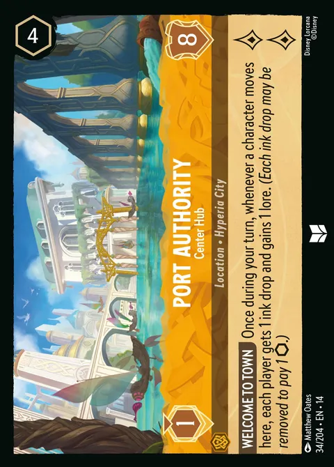 Port Authority — Center Hub Disney Lorcana card