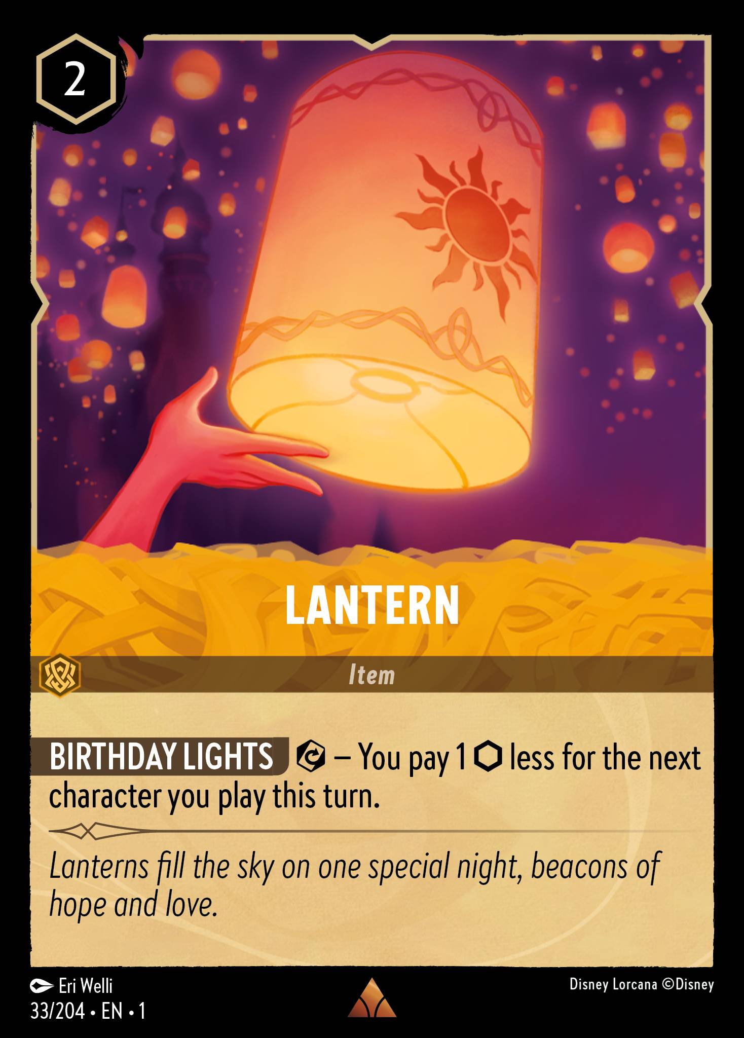 Lantern Disney Lorcana card