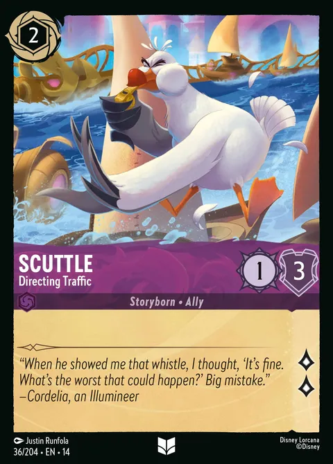 Scuttle — Directing Traffic Disney Lorcana card