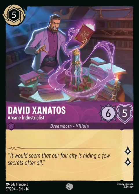 David Xanatos — Arcane Industrialist Disney Lorcana card