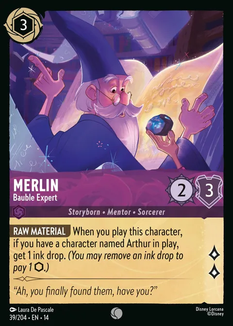 Merlin — Bauble Expert Disney Lorcana card