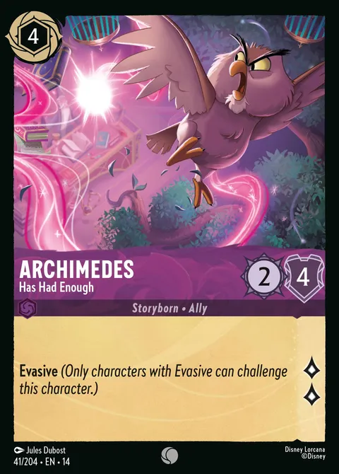 Archimedes — Has Had Enough Disney Lorcana card