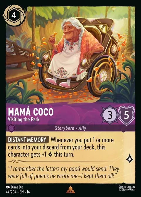 Mamá Coco — Visiting the Park Disney Lorcana card