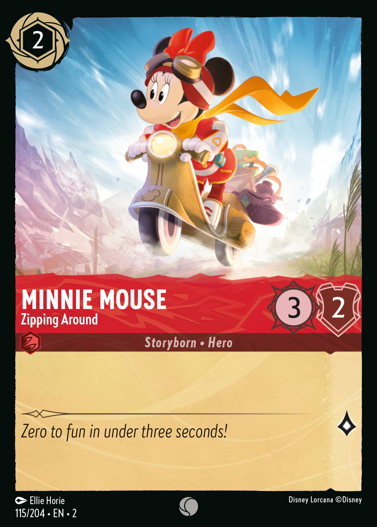 Minnie Mouse — Zipping Around Disney Lorcana card