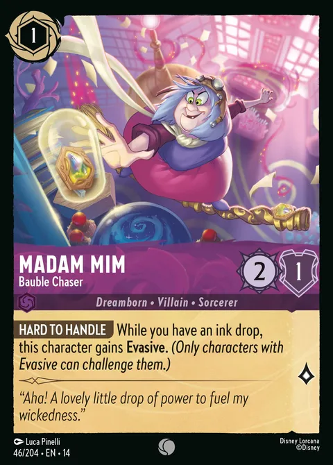 Madam Mim — Bauble Chaser Disney Lorcana card