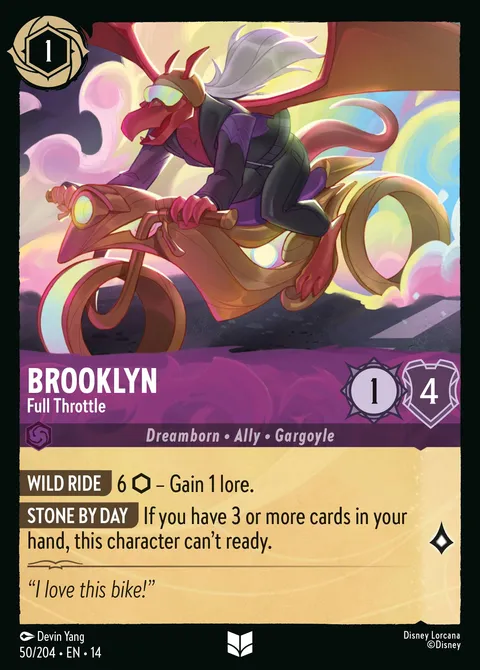 Brooklyn — Full Throttle Disney Lorcana card