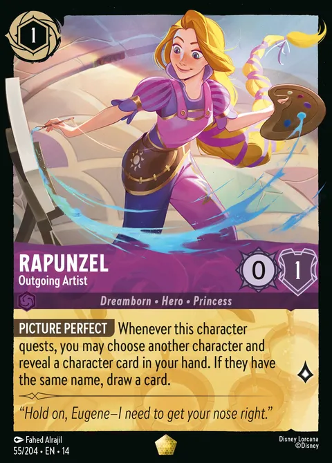 Rapunzel — Outgoing Artist Disney Lorcana card