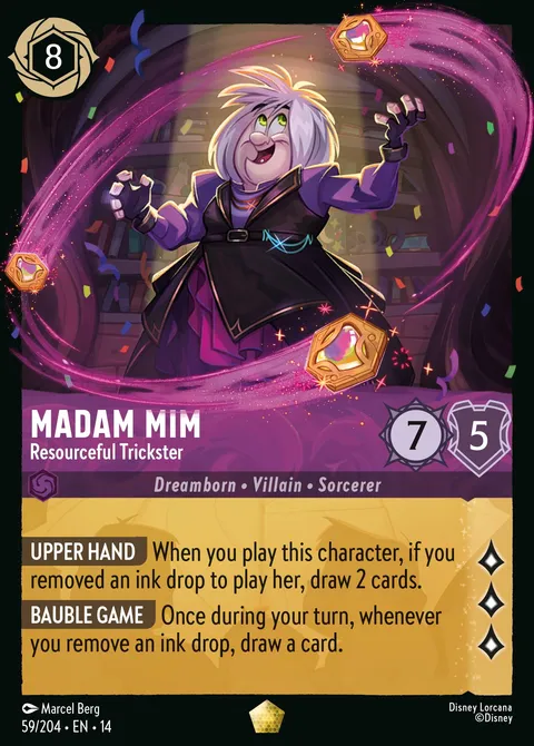 Madam Mim — Resourceful Trickster Disney Lorcana card