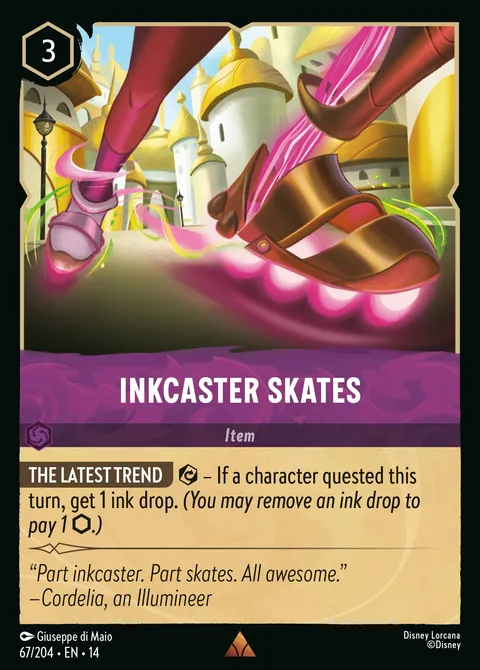 Inkcaster Skates Disney Lorcana card