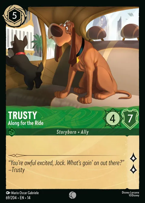 Trusty — Along for the Ride Disney Lorcana card