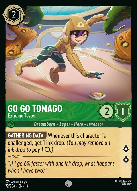 Go Go Tomago — Extreme Tester Disney Lorcana card