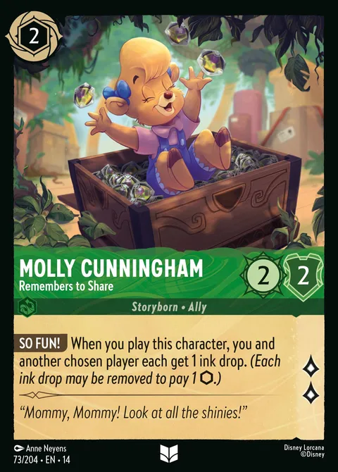 Molly Cunningham — Remembers to Share Disney Lorcana card