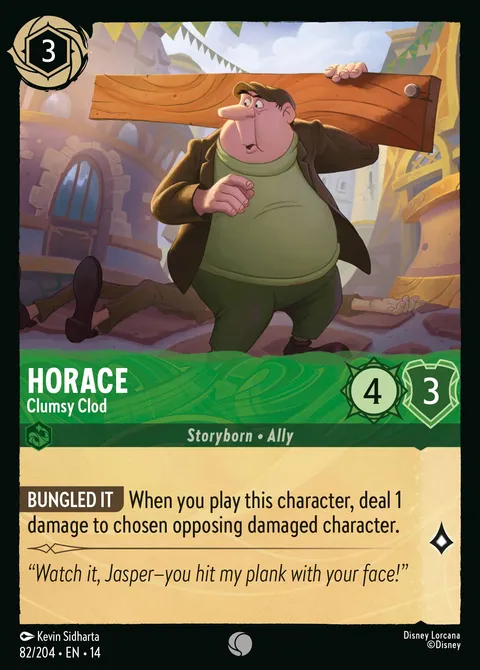 Horace — Clumsy Clod Disney Lorcana card