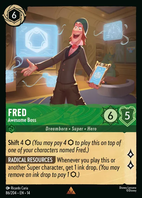 Fred — Awesome Boss Disney Lorcana card