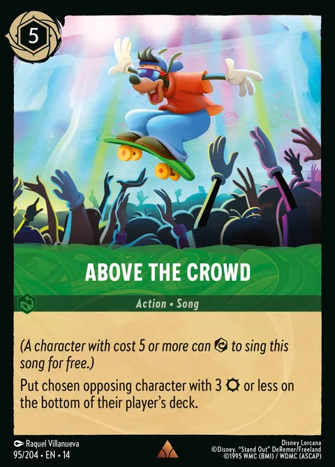 Above the Crowd Disney Lorcana card