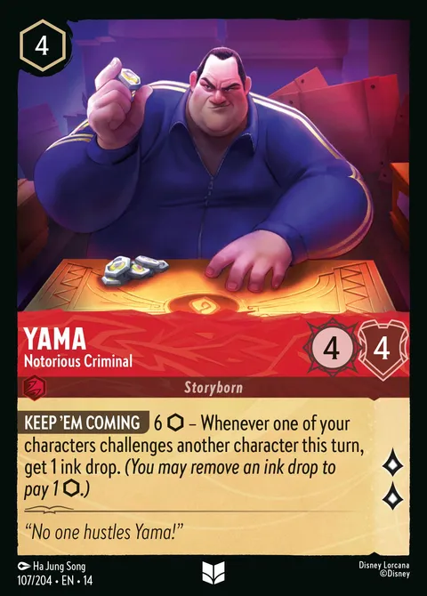 Yama — Notorious Criminal Disney Lorcana card