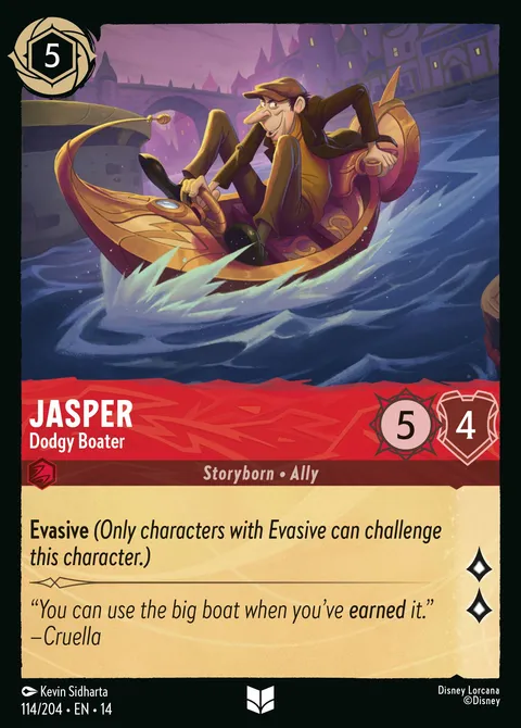 Jasper — Dodgy Boater Disney Lorcana card