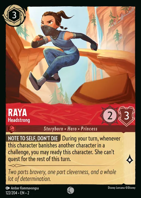 Raya — Headstrong Disney Lorcana card