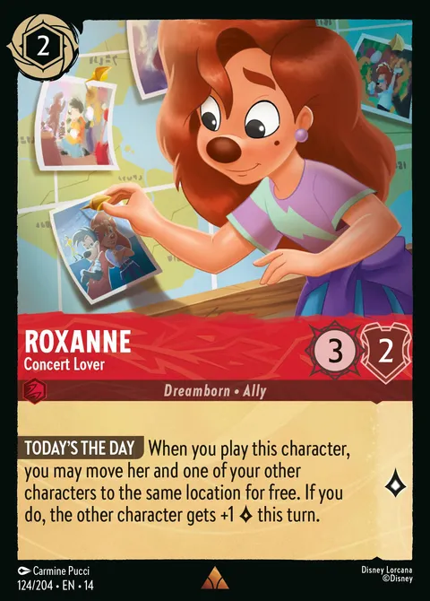 Roxanne — Concert Lover Disney Lorcana card