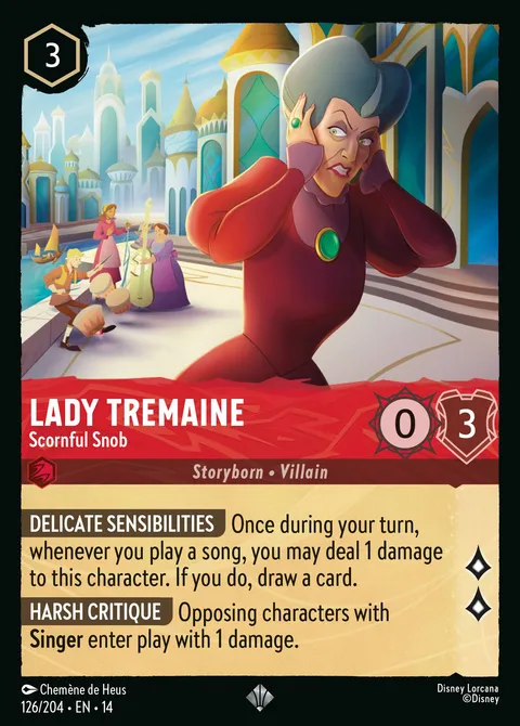Lady Tremaine — Scornful Snob Disney Lorcana card